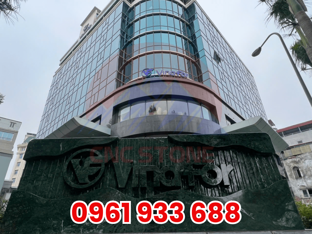 Dự án bảng hiệu đá xanh "Vinafor" - Hai Bà Trưng, Hà Nội