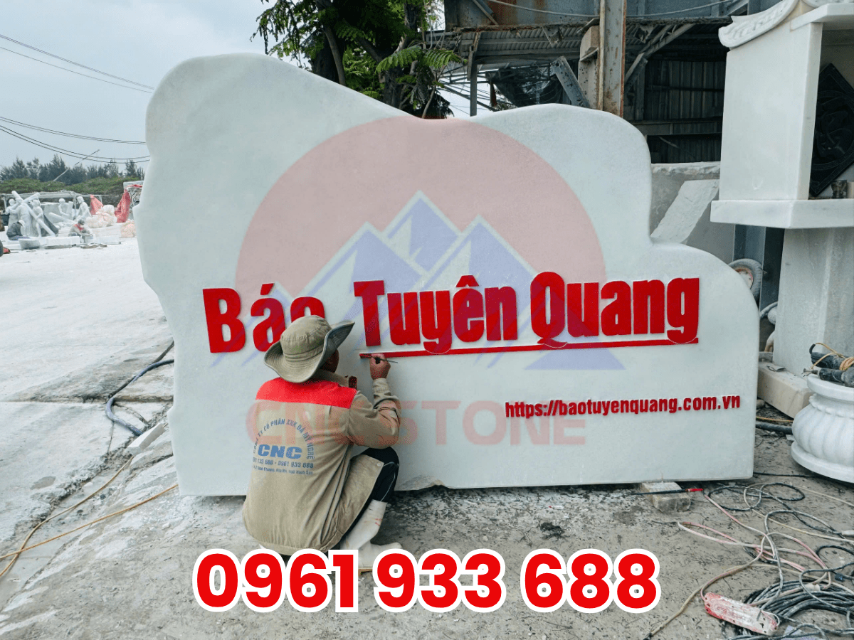 Dự án Bảng hiệu đá "Báo Tuyên Quang" - Số 219 đường Tân Trào, phường Minh Xuân, tỉnh Tuyên Quang