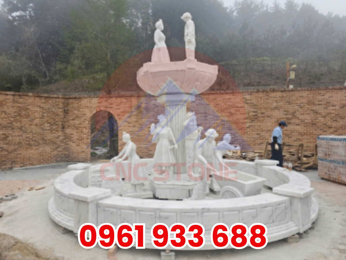 Dự Án Đài Phun Nước Bằng Đá Tại Quảng Trường Làng Đức Namhae